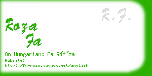 roza fa business card